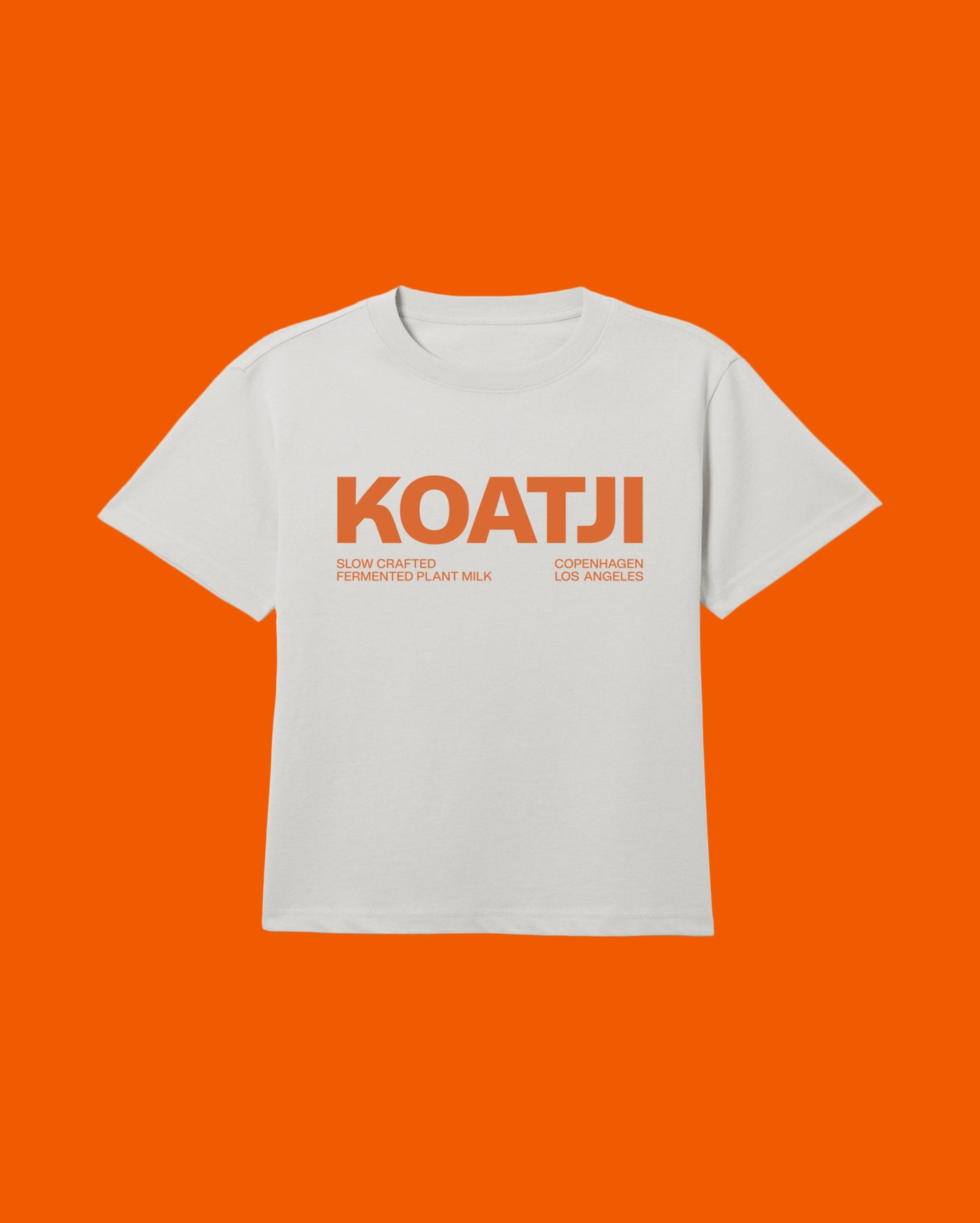 KOATJI T-Shirt - Lt Gray / Orange