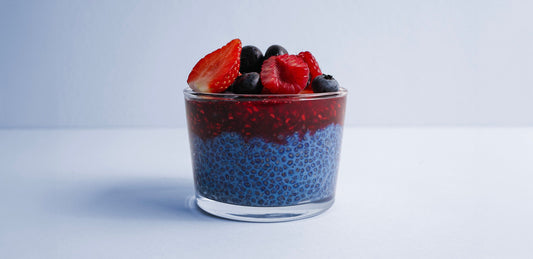 Blue Spirulina Chia Pudding