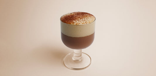 Chocolate Mousse with Espresso Cream Top
