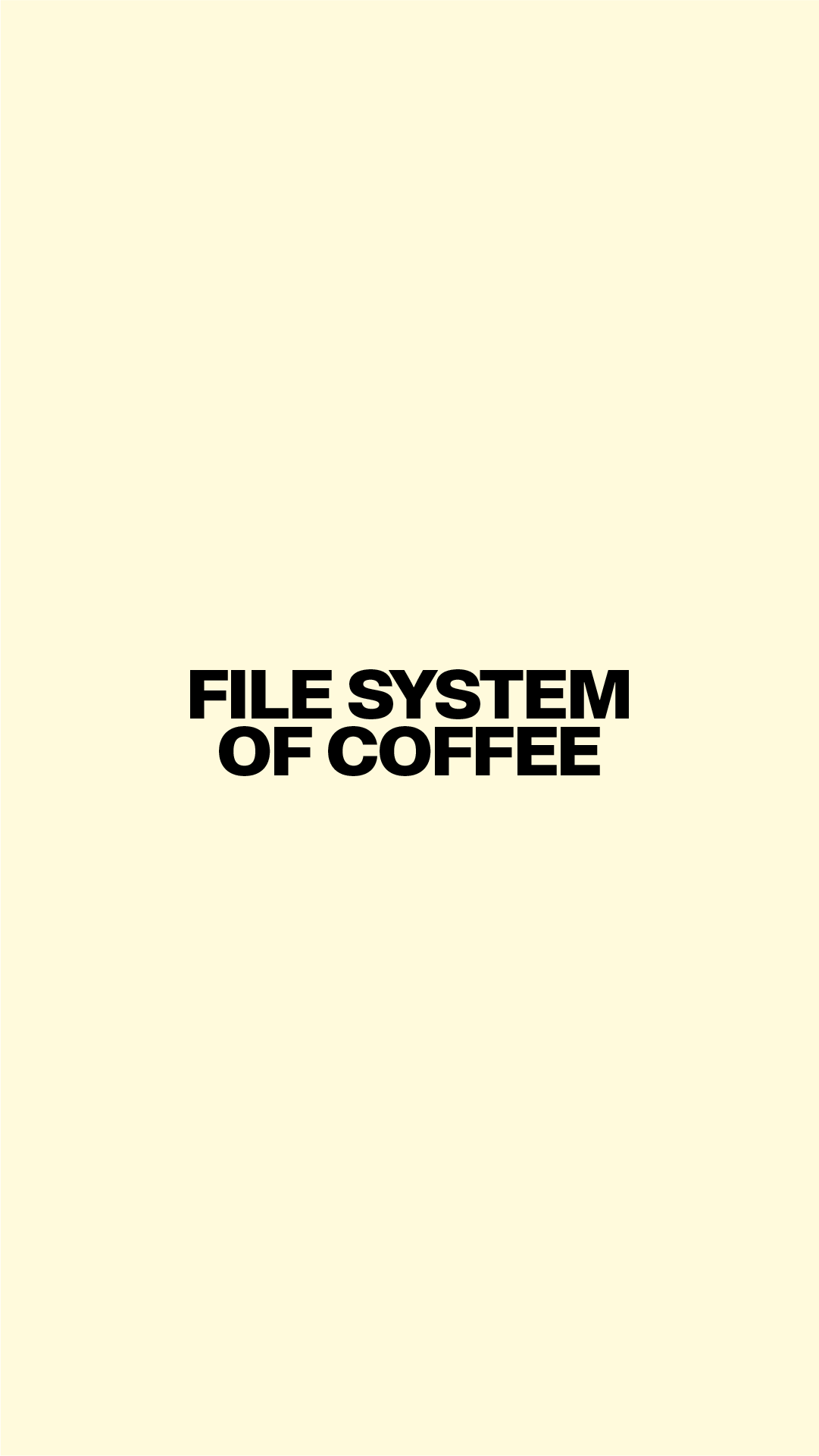 File System of Coffee
